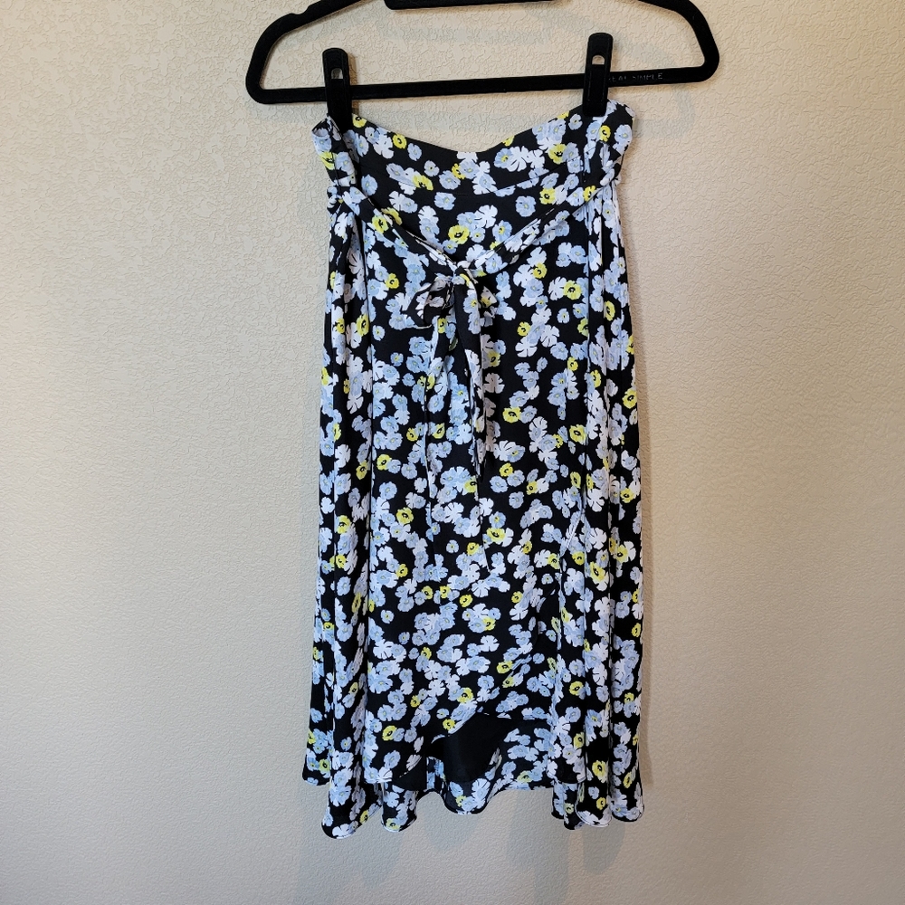 NWT Ann Taylor Poppy Tie Waist Wrap Skirt, Size 6